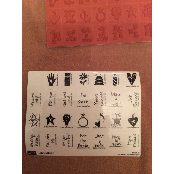 INVENTORY REDUCTION SALE. Stampin Up Mini Mates Set of 28 B6 - Picture 2 of 5